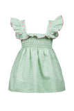 Rosemary Dress Green and White Check